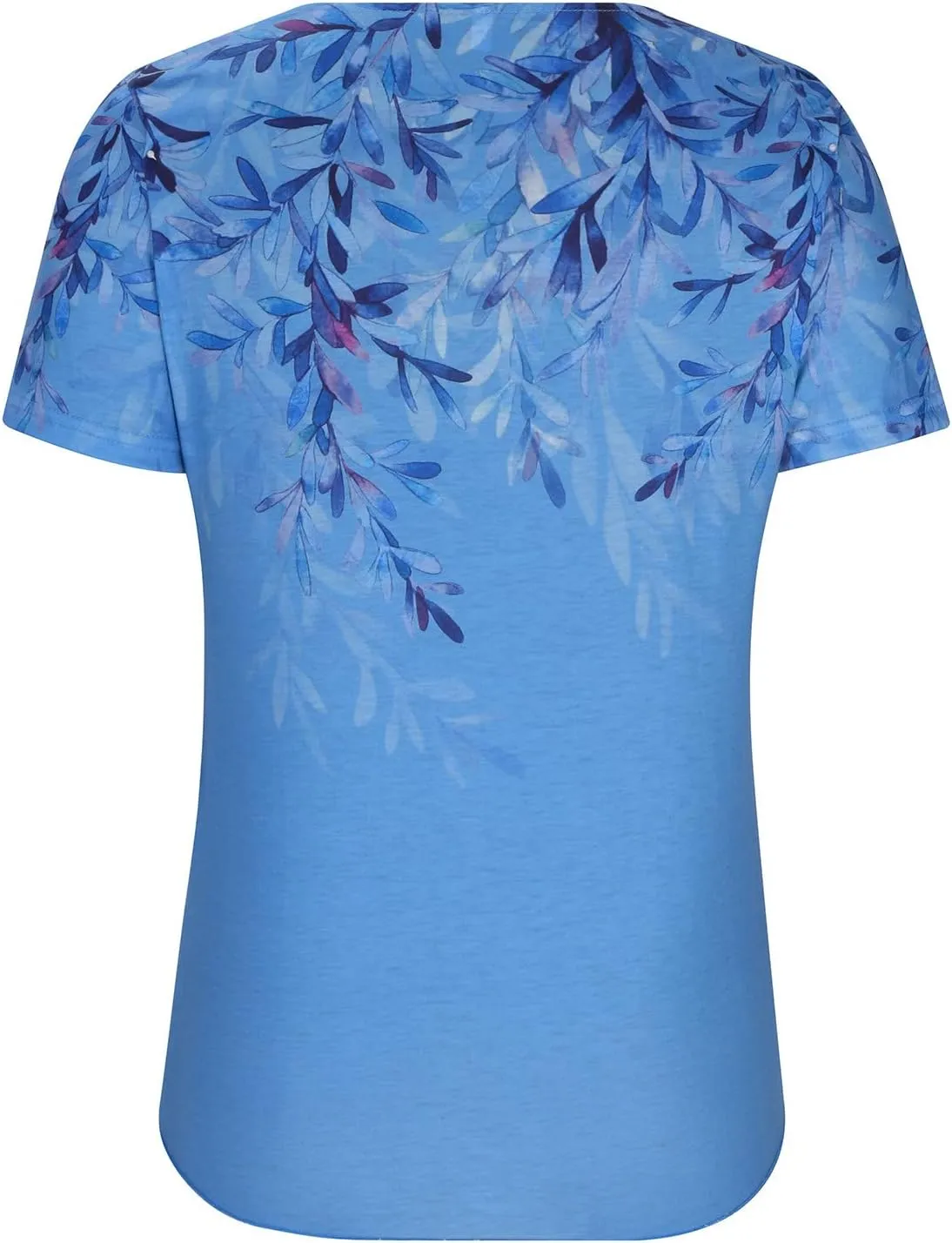 Women's Floral Print Summer Blouses Dressy Casual Short Sleeve Ladies Tops Cute Tunics Shirts Trendy Clothing 2024