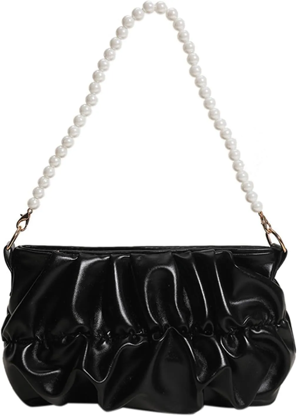 Women's Hobo Bag PU Leather Shoulder Bags Handbag Underarm Purse Top Handle Satchels Small Totes Bag, One Color, One Size