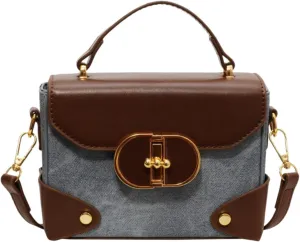 Womens Patchwork Handbag for Shopping and Celebrations