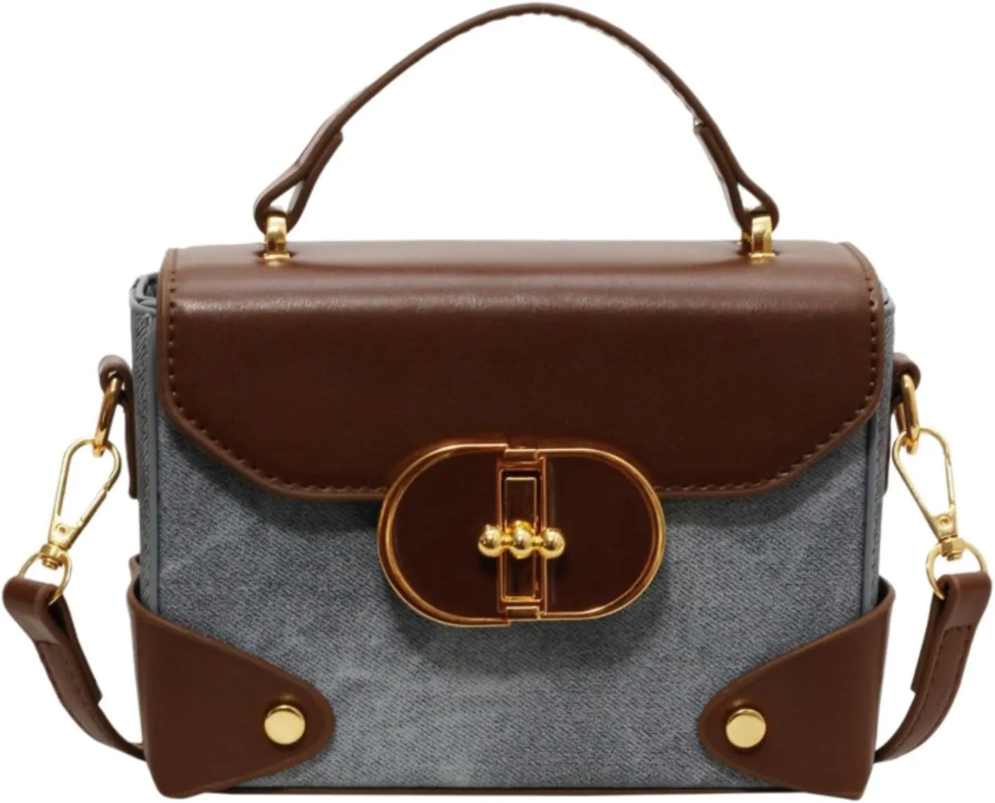 Womens Patchwork Handbag for Shopping and Celebrations