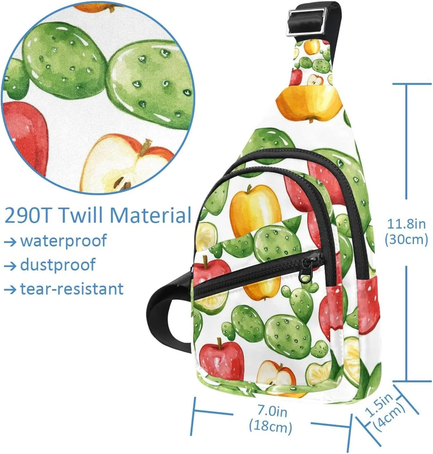 Women's Sling Backpack, Apple Cactus (2)