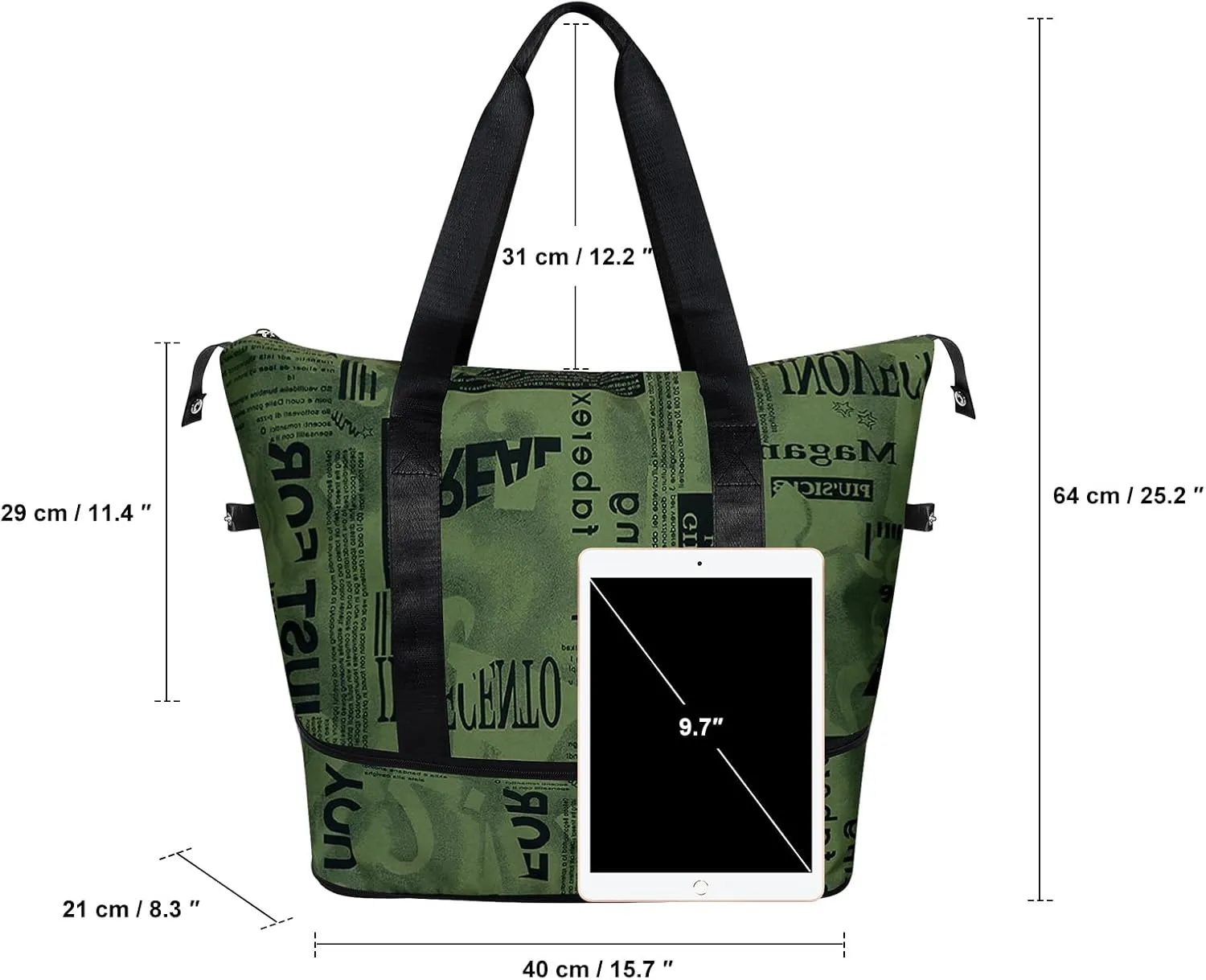 Womens Travel Duffel Bag Lightweight Sport Gym Bag Waterproof Weekender Overnight Bag with Wet and Dry Separation Pocket for Gym Training Yoga Fitness Swimming