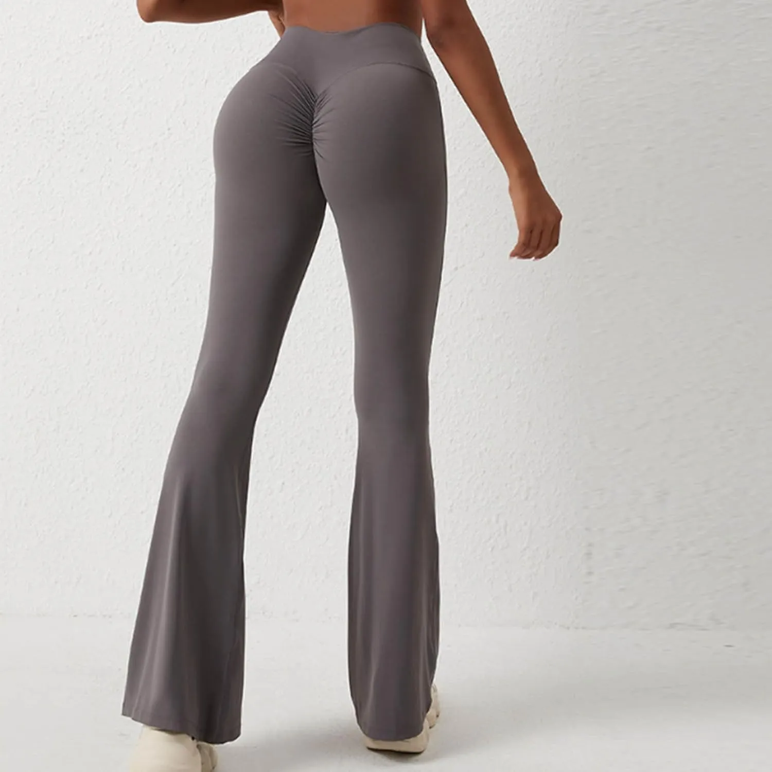 Workout Bootcuts Women 2024 Trendy High Waisted Stretchy Flared Leggings Lightweight Yoga Athletic Bell Bottom Tights