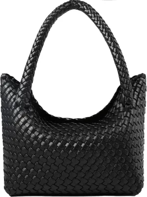 Woven Tote bag & Clutch Set for Women,-Birthday Gift Teachers, Beach Travel Bag with Magnetic Closure