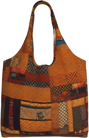 WURTON African Textile Patchwork Print Canvas Tote Bag Travel Tote Bag Shoulder Reusable Grocery Bags Mom Birthday Giving