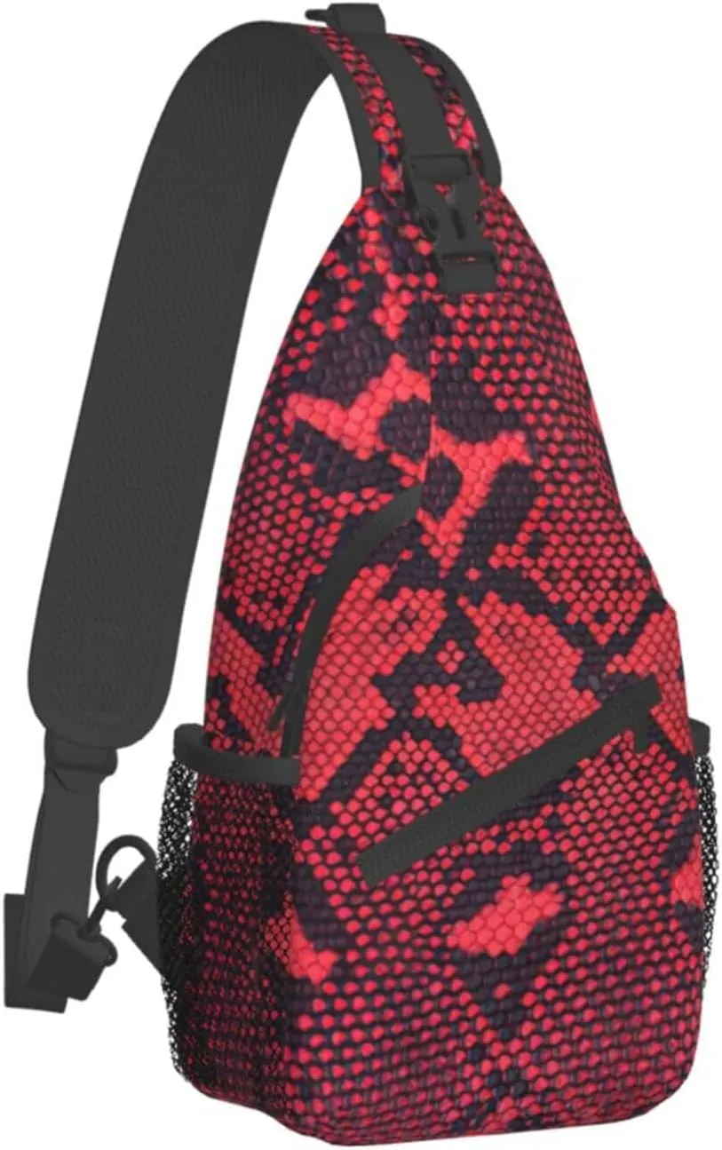 WURTON Serpentine Sling Bag Crossbody Backpack Sling Backpack Shoulder Bag For Women Men Cycling Hiking Travel