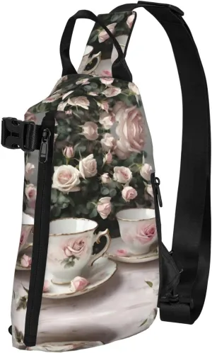 WURTON The Underwater World Tropical Fish Print Lightweight Adjustable Crossbody Backpack Daypack For Men,Women Sling Bag