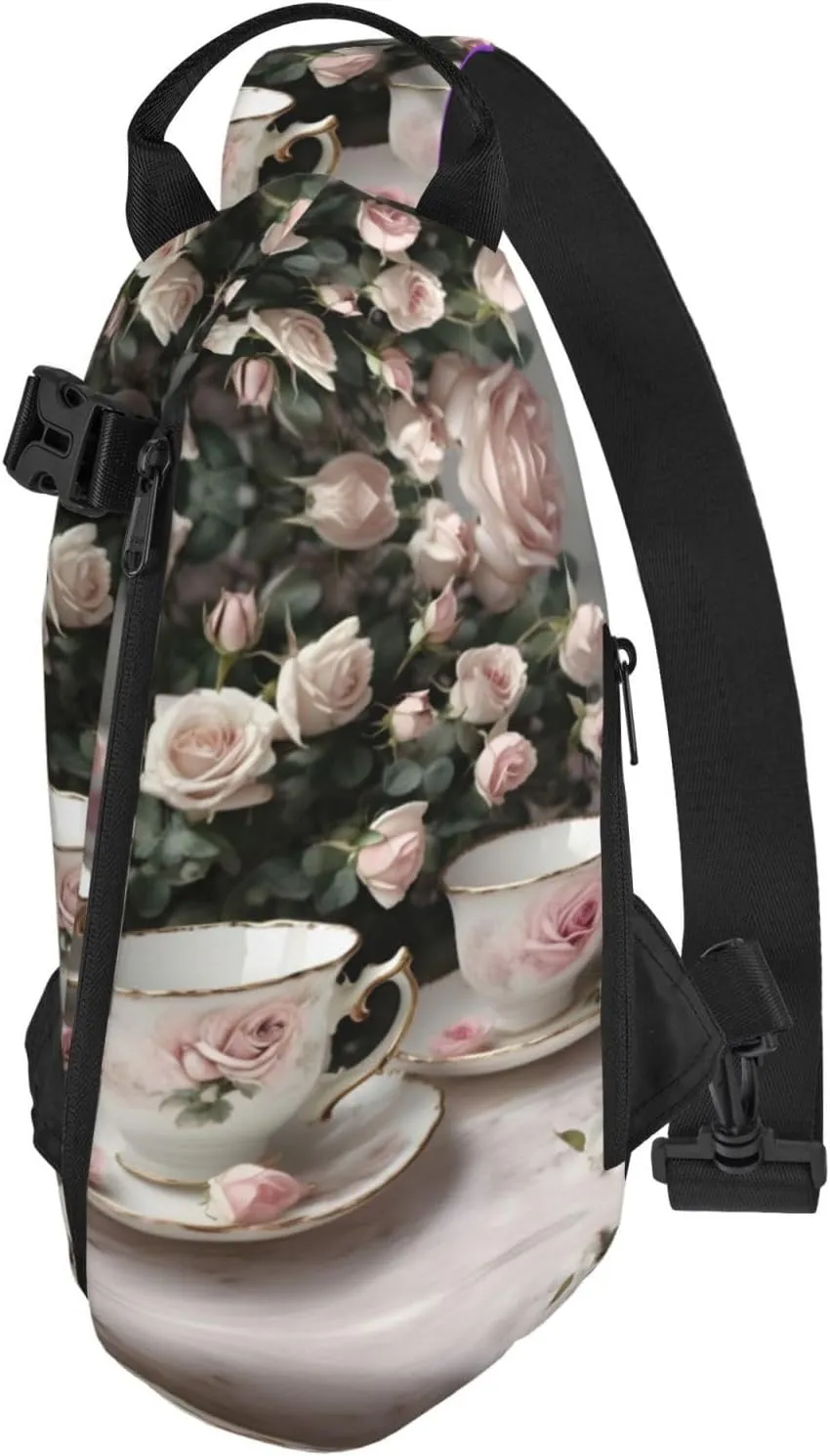 WURTON The Underwater World Tropical Fish Print Lightweight Adjustable Crossbody Backpack Daypack For Men,Women Sling Bag