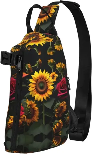 WURTON The Underwater World Tropical Fish Print Lightweight Adjustable Crossbody Backpack Daypack For Men,Women Sling Bag