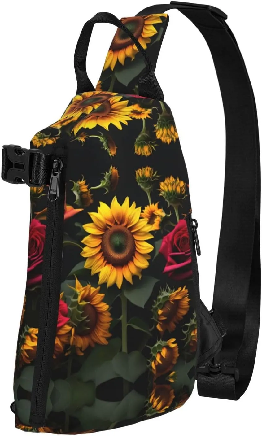 WURTON The Underwater World Tropical Fish Print Lightweight Adjustable Crossbody Backpack Daypack For Men,Women Sling Bag
