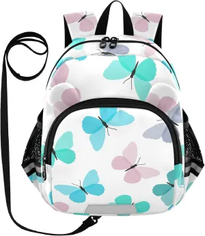 Wusikd Kids Backpack Butterflies Toddler Bags Colorful Schoolbag for Girls Boys Kindergarten Students S