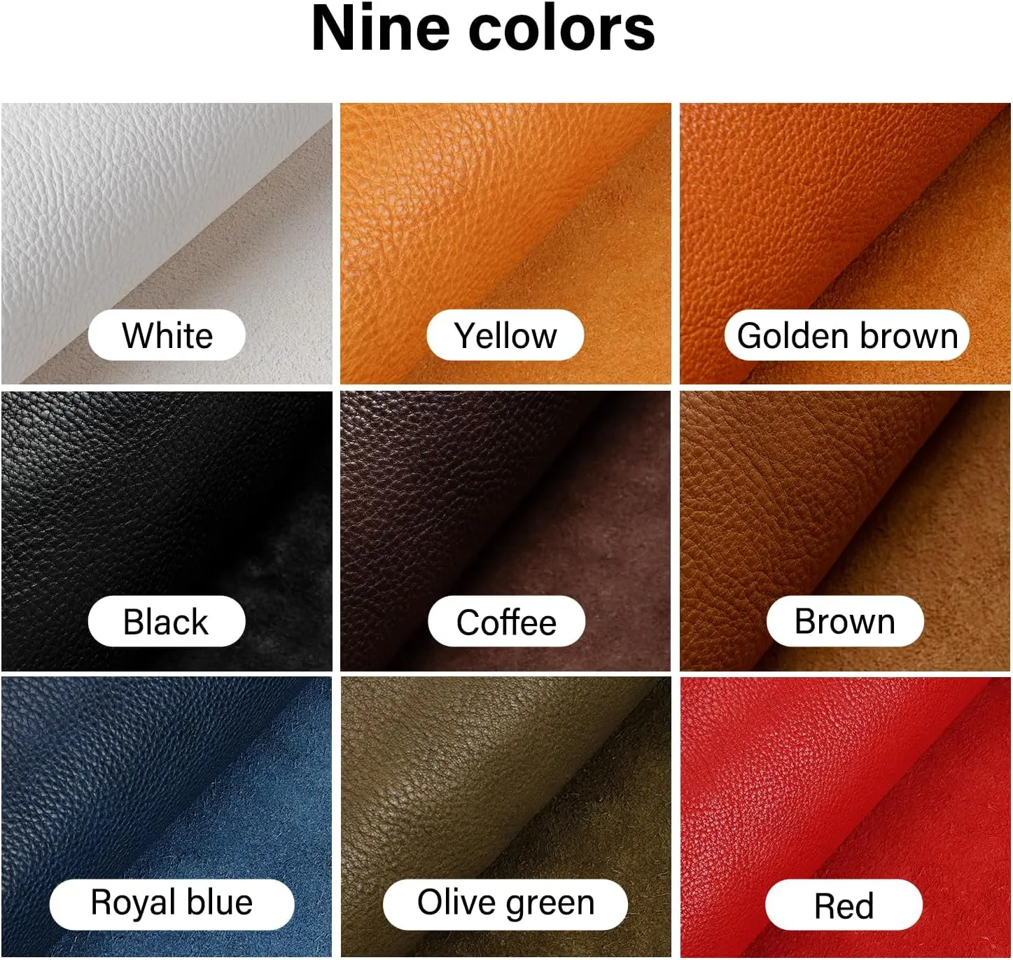WUTA Genuine Cowhide Leather Through-Dyed Natural Textured Full Veg Tanned Cowhide 1.0-2.0MM Thick First Grain Leather for Bags Sewing Hobby Workshop, Brown, Irregular 5 feet