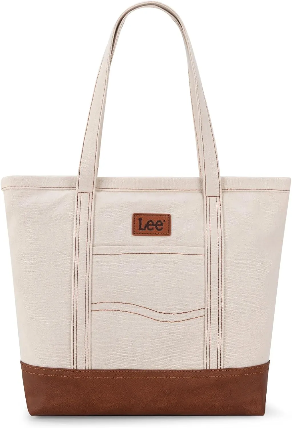 x Lee Tote Bag for Women Denim Canvas Top Handle Shoulder Purse Handbags with Multi-Pocket for Work, Travel & Everyday Use