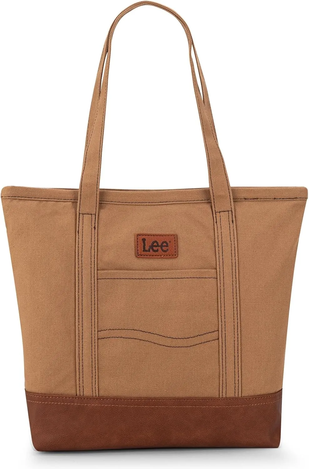 x Lee Tote Bag for Women Denim Canvas Top Handle Shoulder Purse Handbags with Multi-Pocket for Work, Travel & Everyday Use