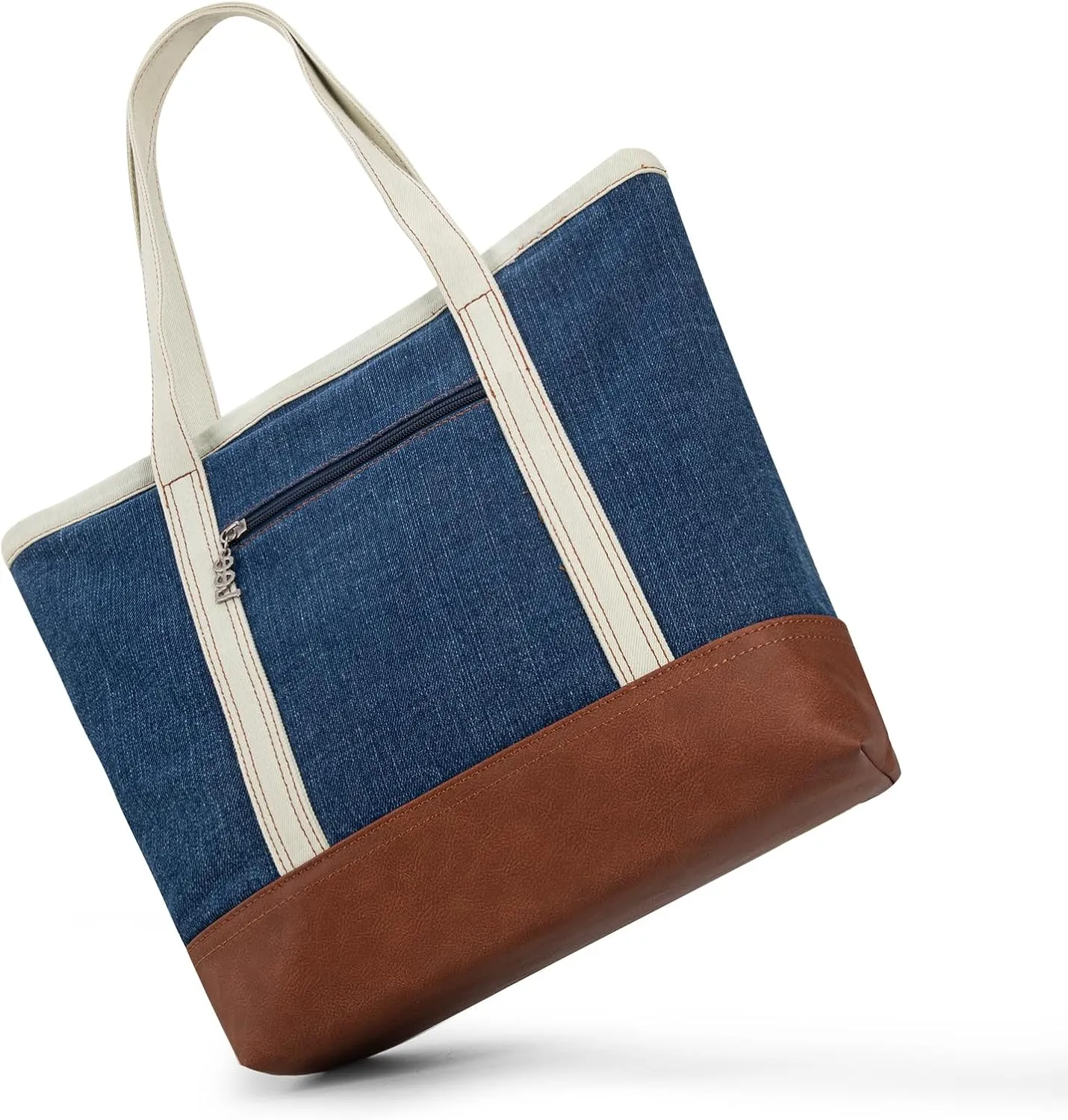x Lee Tote Bag for Women Denim Canvas Top Handle Shoulder Purse Handbags with Multi-Pocket for Work, Travel & Everyday Use
