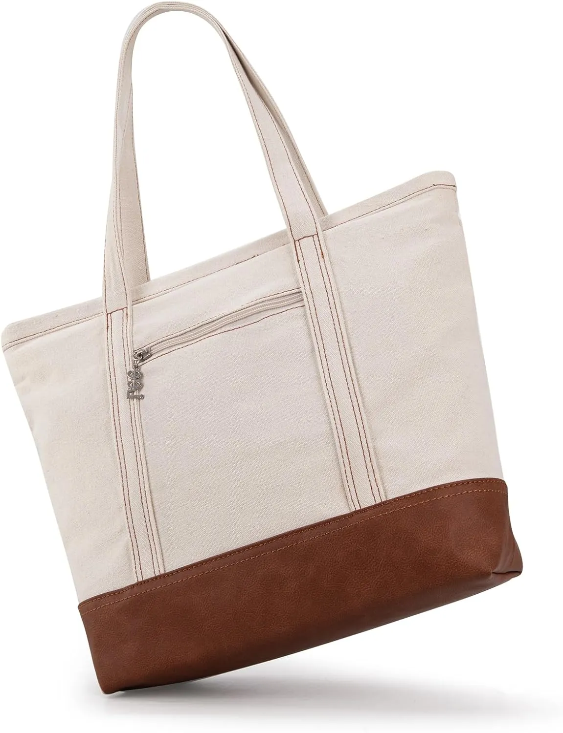 x Lee Tote Bag for Women Denim Canvas Top Handle Shoulder Purse Handbags with Multi-Pocket for Work, Travel & Everyday Use