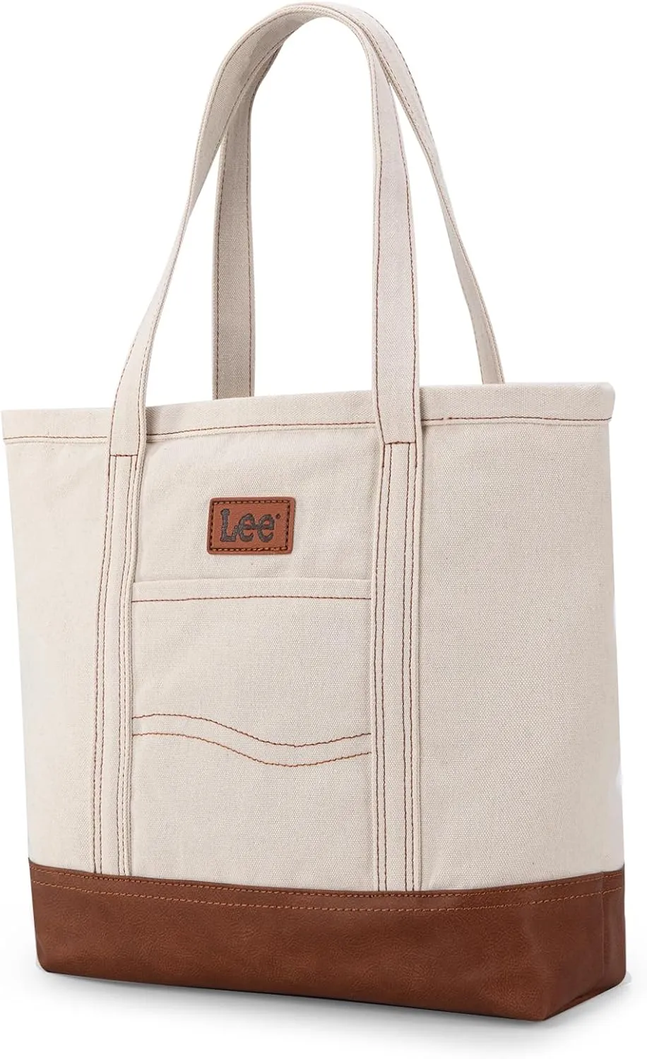 x Lee Tote Bag for Women Denim Canvas Top Handle Shoulder Purse Handbags with Multi-Pocket for Work, Travel & Everyday Use