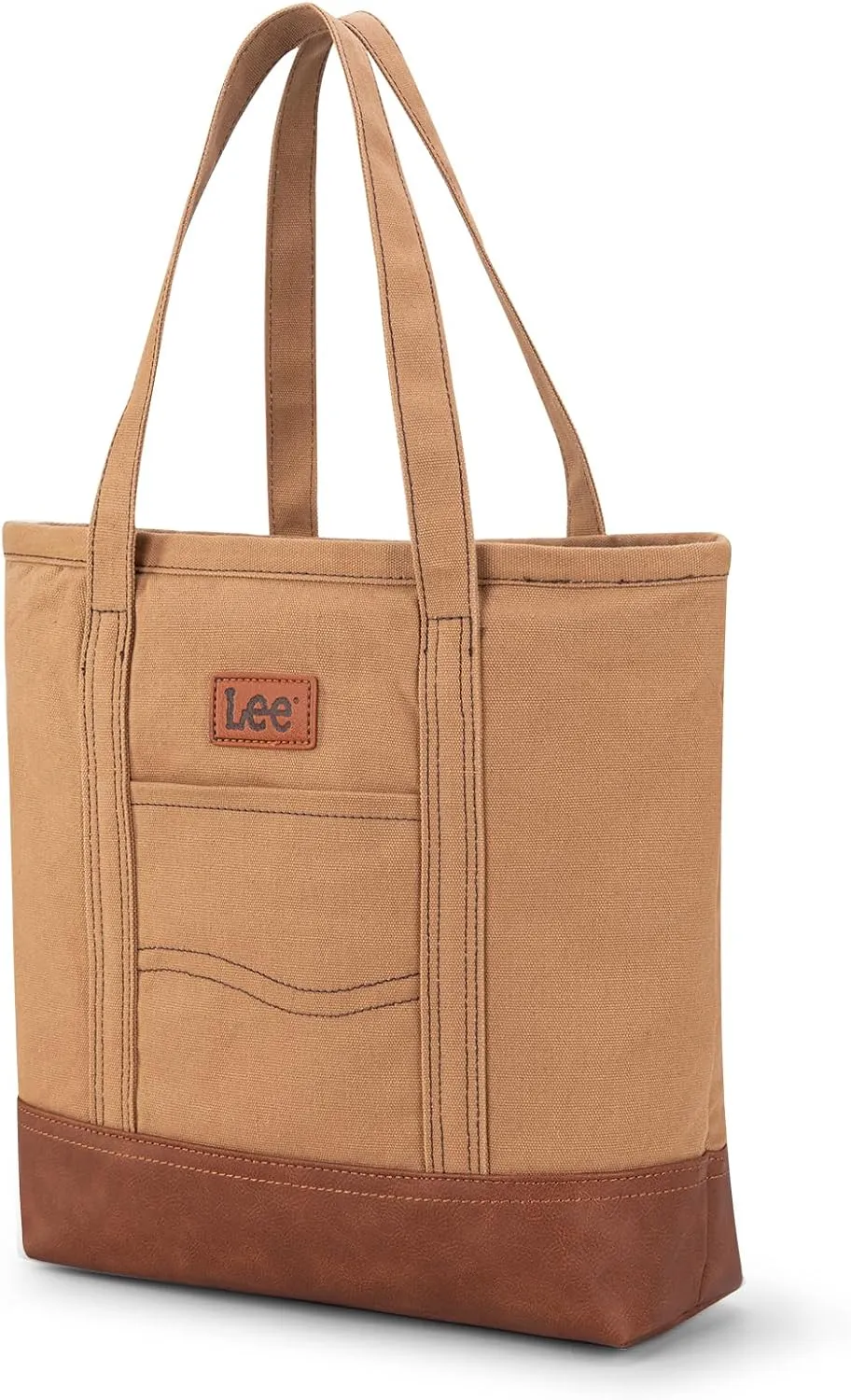 x Lee Tote Bag for Women Denim Canvas Top Handle Shoulder Purse Handbags with Multi-Pocket for Work, Travel & Everyday Use