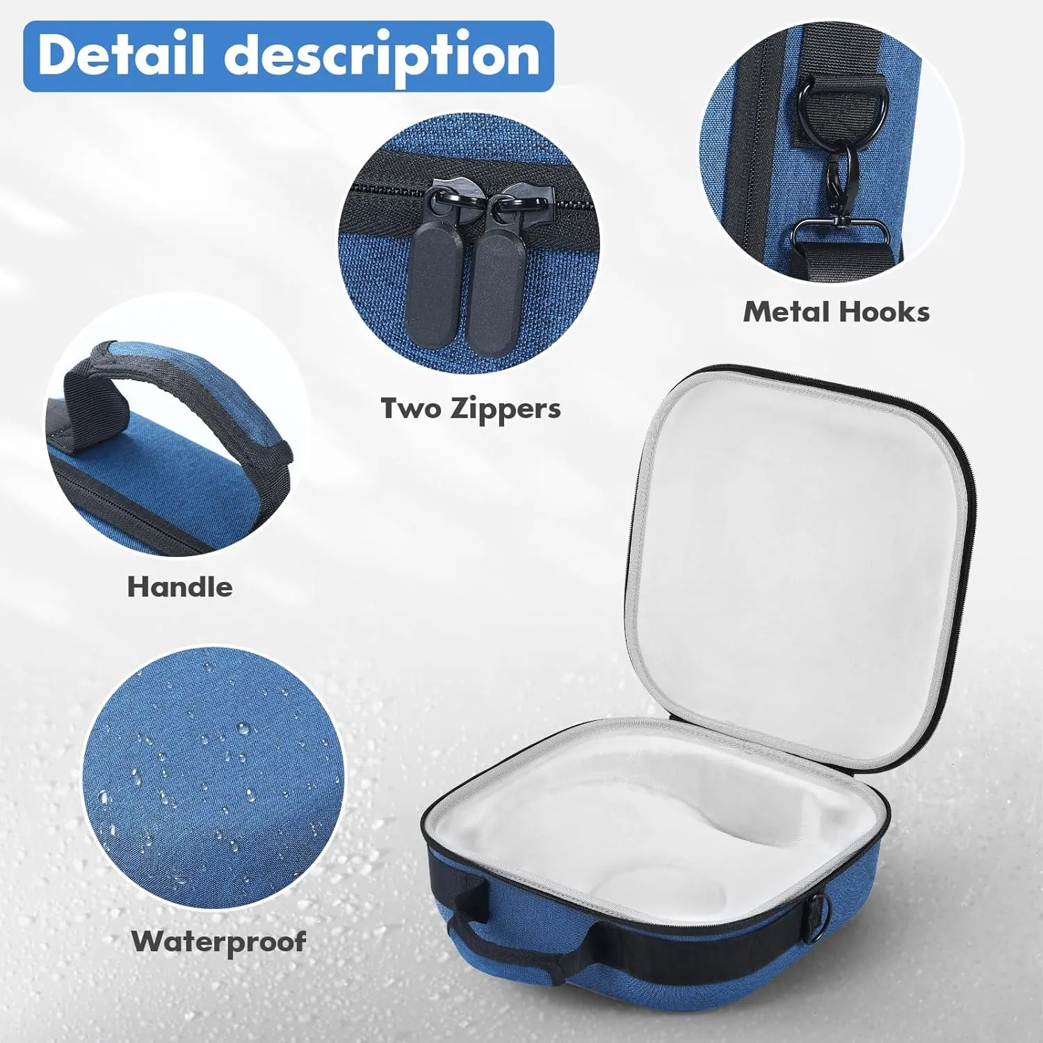 XBERSTAR Speakers Case for Harman Kardon Onyx Studio 9 Speakers Carrying Case Storage Bag Travel Bag (Blue)