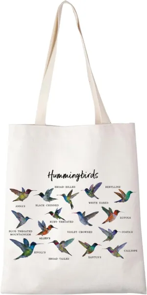 XYANFA Hummingbird Makeup Bag Lover Hummingbird Themed Gift Birdwatching Gift Hummingbird Cosmetic Bag (Hummingbirds tote bag)