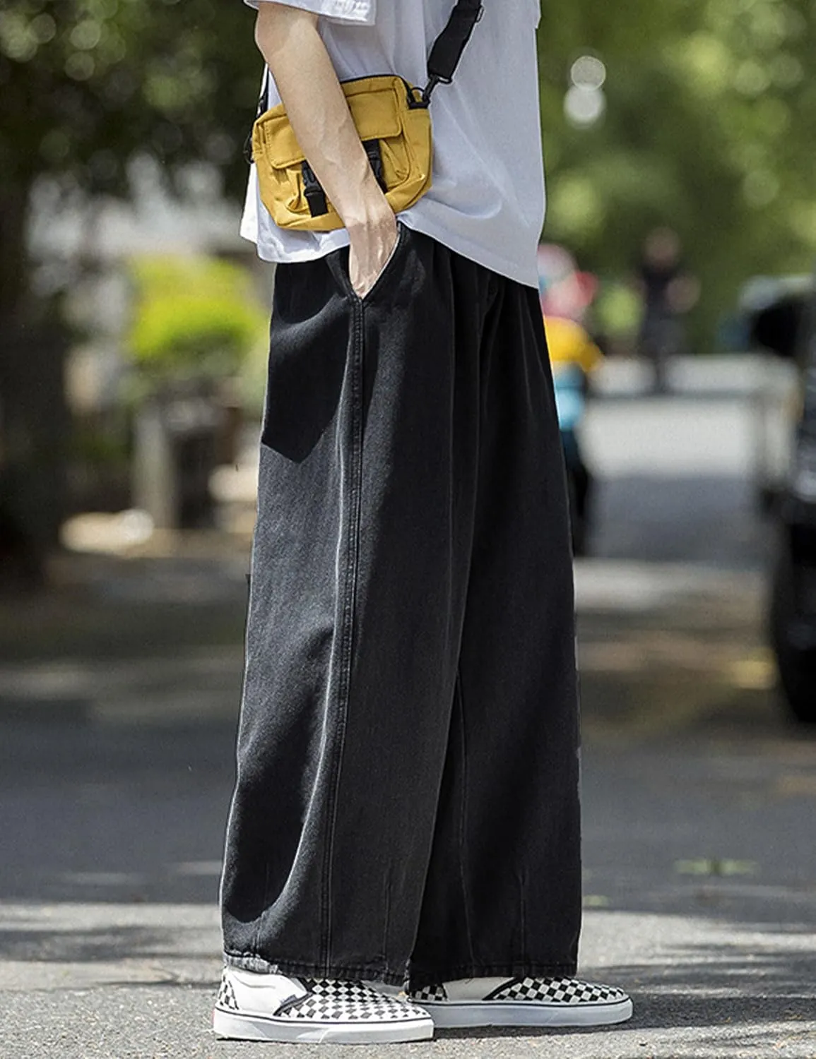 Y2k Baggy Jeans Men Hip Hop Denim Pants Wide Leg Streetwear Jeans Grunge Skateboard Skater Pants