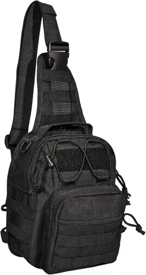 YAKEDA Tactical Compact EDC Sling Backpack Military Backpack Concealed Carrier Shoulder Bag for Travel,Outdoor,Hiking,