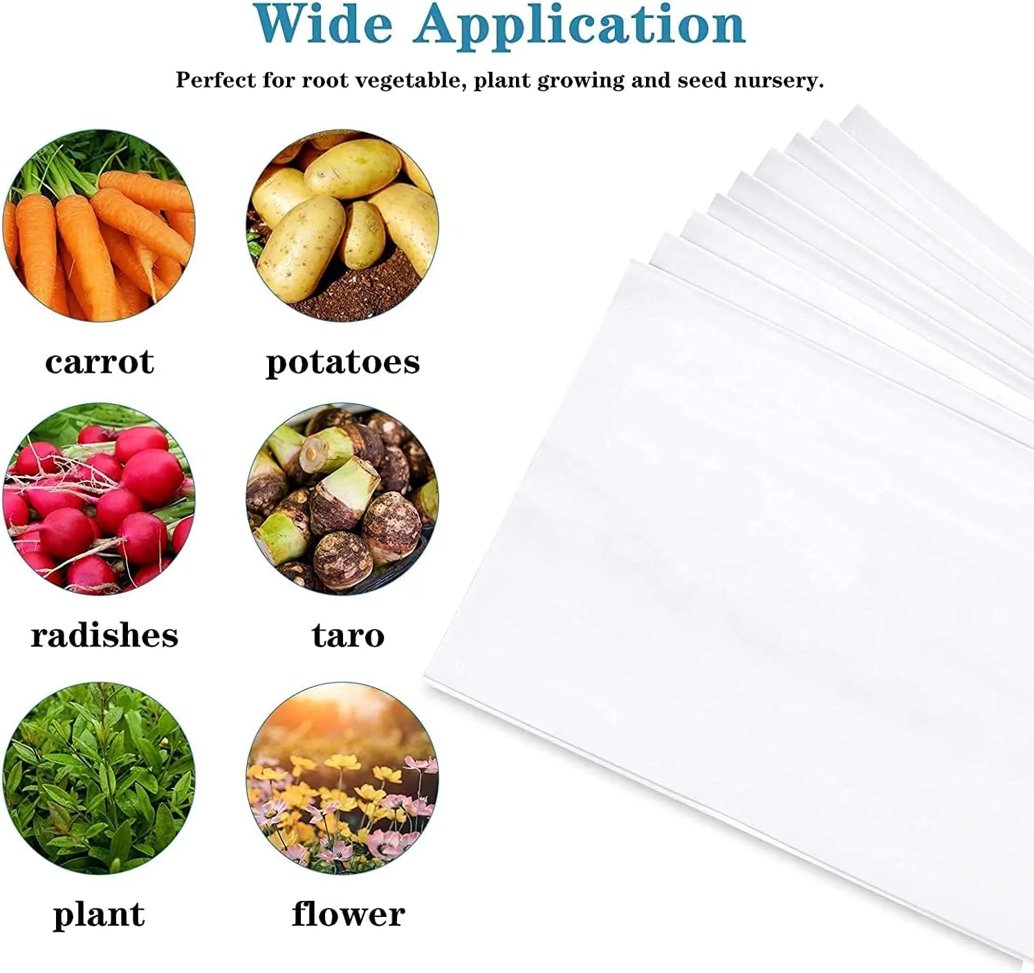 YSSOA 100 Pack 1 Gallon Grow Bags, Black and White Panda Film Containers for Plant Potting Seedlings, Thick Plastic Bag for Tomato, Potato, Carrot, Taro-Garden Nursery and Rooting