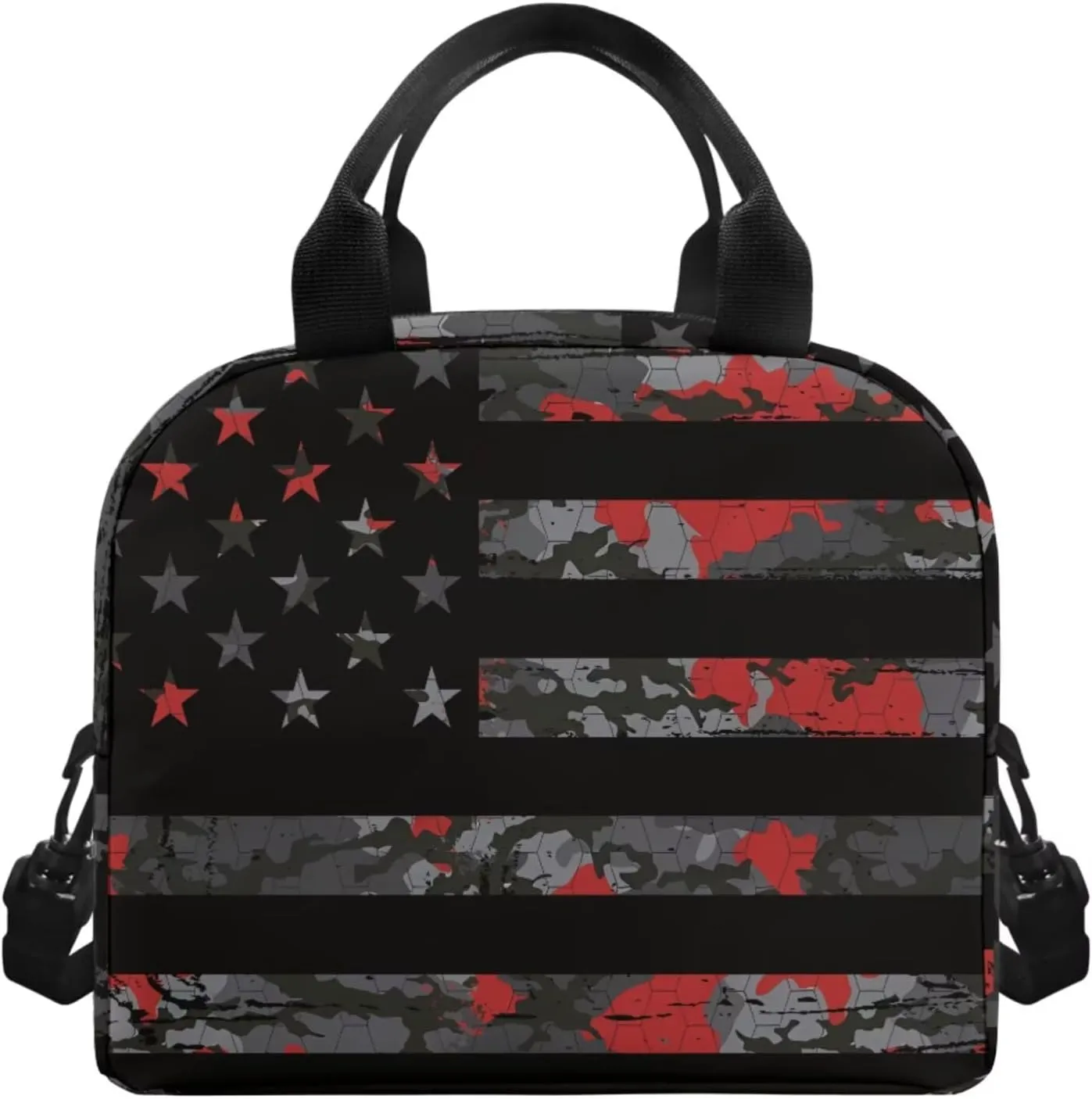 Ystardream Trendy American Flag Book Bags for 5Th Grade Girls Backpack and Lunch Bag Set for Kids Teens Elementary Middle Back Pack for Patriotic Student 10 11 12 13 14 15 Years Old for 4th of July