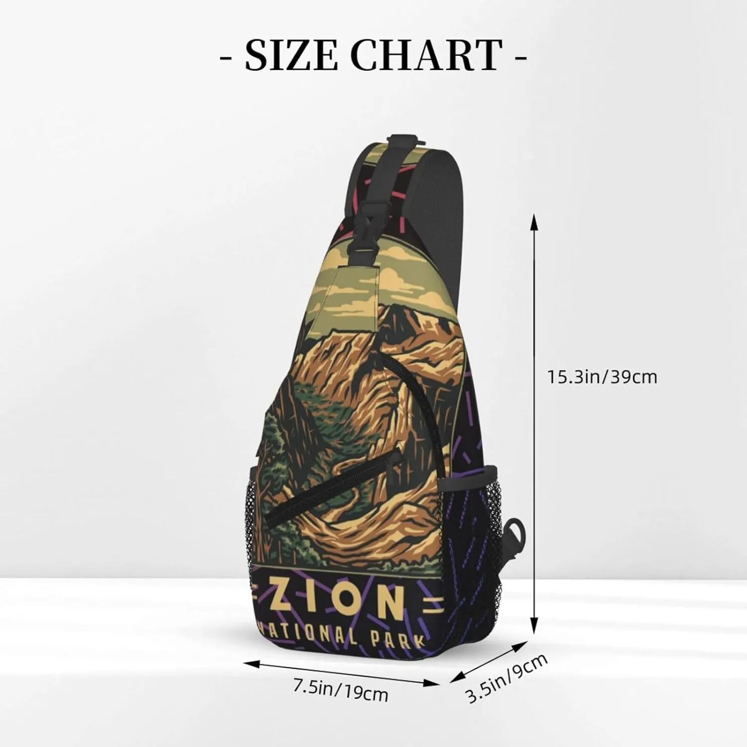 Zion Gym Crossbody Backpack For Men Women Sling Shoulder Dachshunds Dog Chest Bag Lightweight One Strap Multipurpose Travel Hiking Daypack